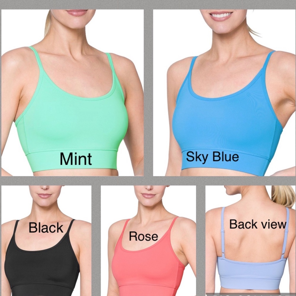 Athletic Adjustable strap bra
